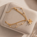 Tobillera 'Golden Bloom'